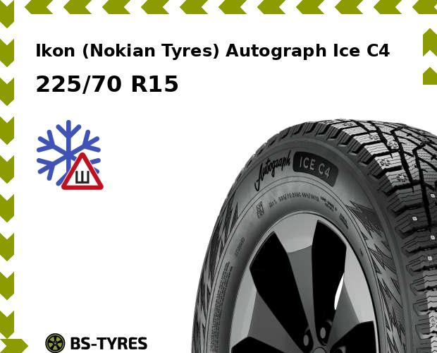 

Зимние шины Ikon (Nokian Tyres), Autograph Ice C4 225/70 R15C 112/110R