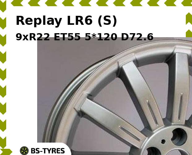 

Колесный диск Replay, LR6 (S) 9xR22 ET55 5*120 D72.6