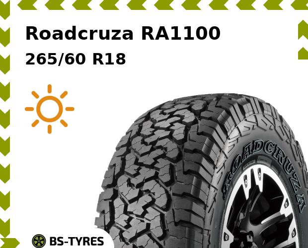 

Летние шины Roadcruza, RA1100 265/60 R18 114S