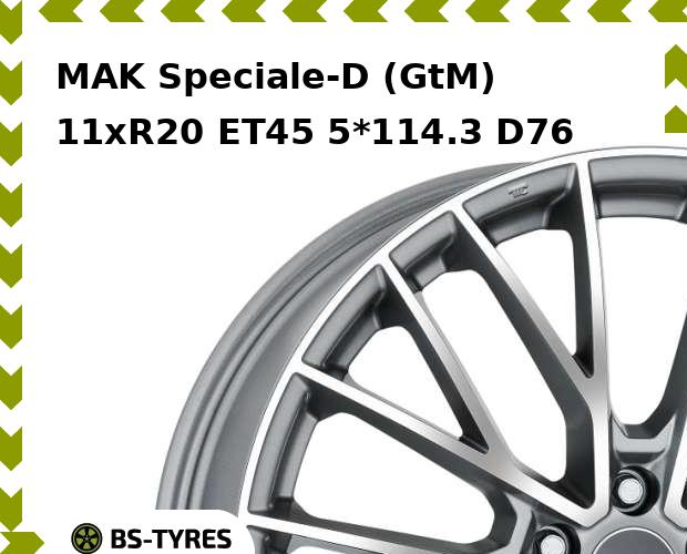 

Колесный диск MAK, Speciale-D (GtM) 11xR20 ET45 5*114.3 D76