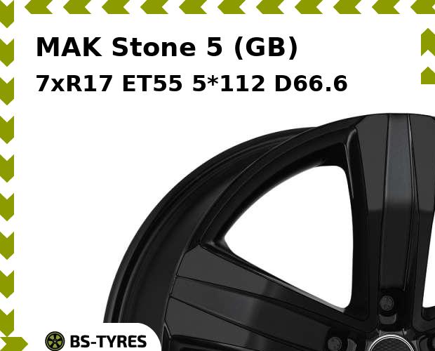 

Колесный диск MAK, Stone 5 (GB) 7xR17 ET55 5*112 D66.6