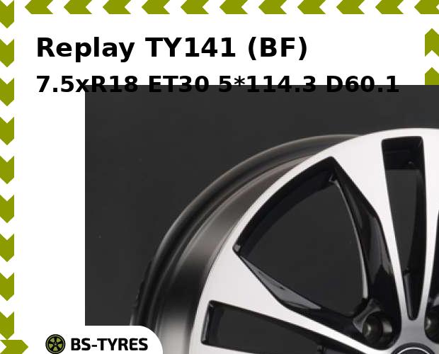 

Колесный диск Replay, TY141 (BF) 7.5xR18 ET30 5*114.3 D60.1