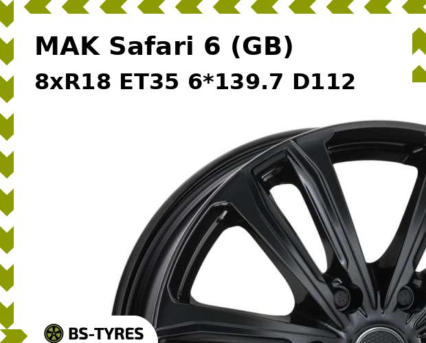 

Колесный диск MAK, Safari 6 (GB) 8xR18 ET35 6*139.7 D112