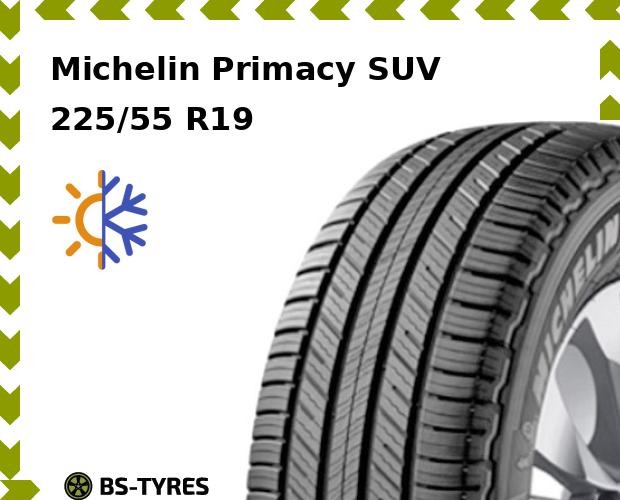 

Всесезонные шины Michelin, Primacy SUV 225/55 R19 99V