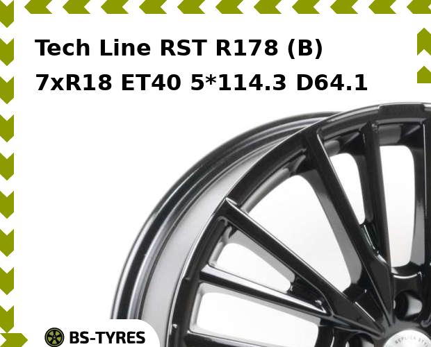 

Колесный диск Tech Line, RST R178 (B) 7xR18 ET40 5*114.3 D64.1