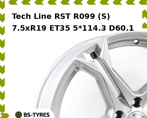 

Колесный диск Tech Line, RST R099 (S) 7.5xR19 ET35 5*114.3 D60.1