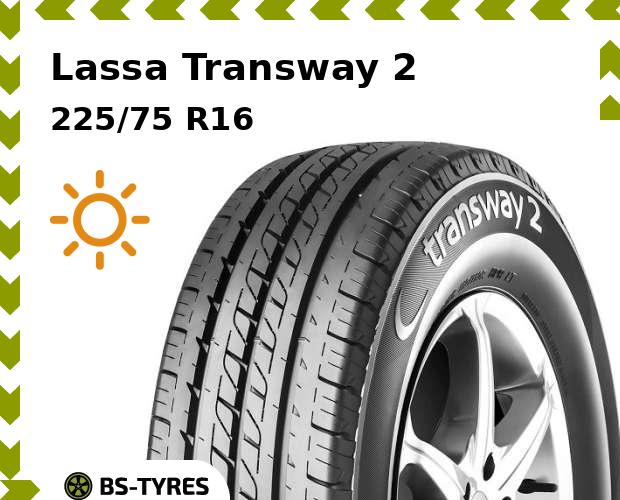 

Летние шины Lassa, Transway 2 225/75 R16 121R