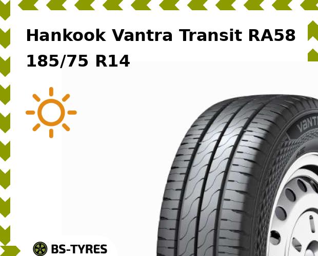 

Летние шины Hankook, Vantra Transit RA58 185/75 R14C 102/100Q