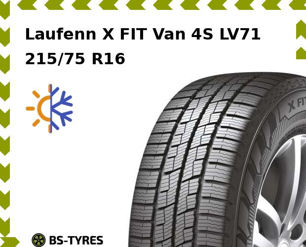 

Всесезонные шины Laufenn, X FIT Van 4S LV71 215/75 R16C 113/111R