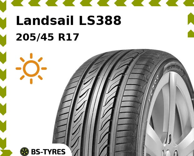 

Летние шины Landsail, LS388 205/45 R17 84V