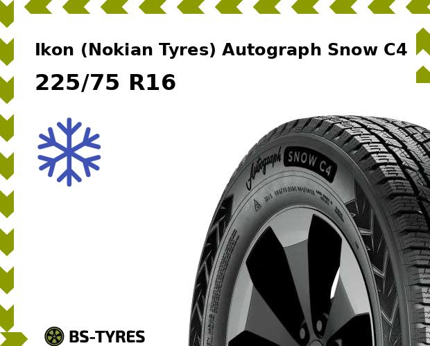 

Зимние шины Ikon (Nokian Tyres), Autograph Snow C4 225/75 R16C 121/120R