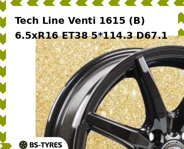

Колесный диск Tech Line, Venti 1615 (B) 6.5xR16 ET38 5*114.3 D67.1