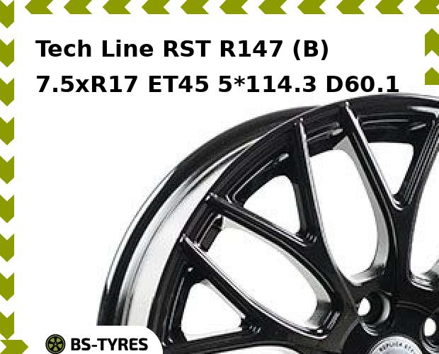 

Колесный диск Tech Line, RST R147 (B) 7.5xR17 ET45 5*114.3 D60.1
