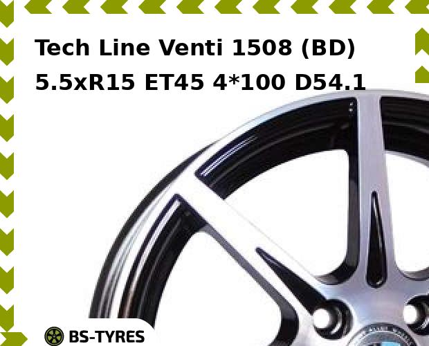 

Колесный диск Tech Line, Tech-line Venti 1508 (BD) 5.5xR15 ET45 4*100 D54.1