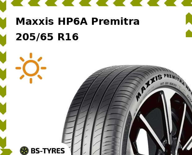 

Летние шины Maxxis, HP6A Premitra 205/65 R16 95W