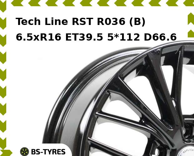 

Колесный диск Tech Line, RST R036 (B) 6.5xR16 ET39.5 5*112 D66.6