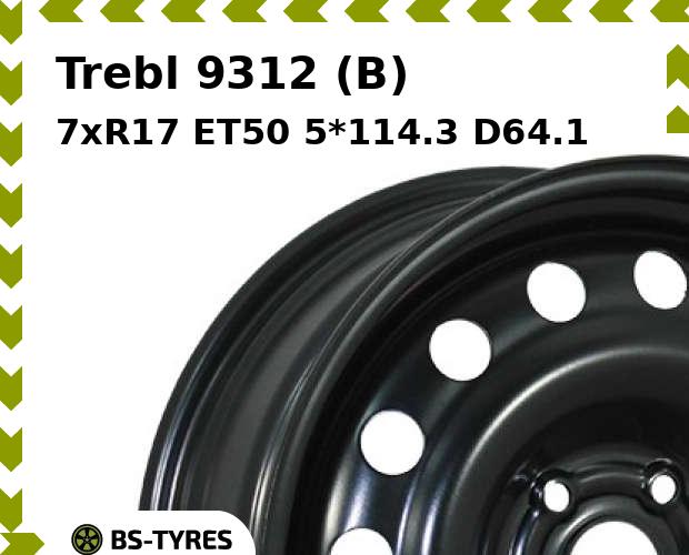 

Колесный диск Trebl, 9312 (B) 7xR17 ET50 5*114.3 D64.1