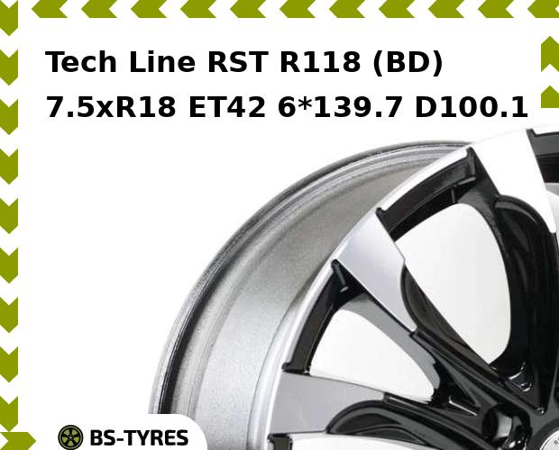 

Колесный диск Tech Line, RST R118 (BD) 7.5xR18 ET42 6*139.7 D100.1