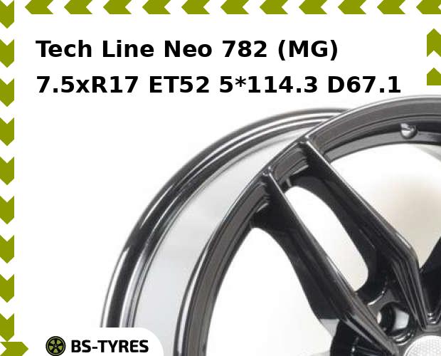 

Колесный диск Tech Line, Neo 782 (MG) 7.5xR17 ET52 5*114.3 D67.1