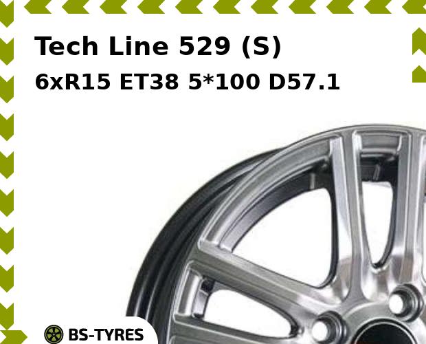 

Колесный диск Tech Line, 529 (S) 6.0xR15 ET38 5*100 D57.1