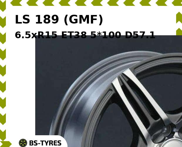 

Колесный диск LS, 189 (GMF) 6.5xR15 ET38 5*100 D57.1