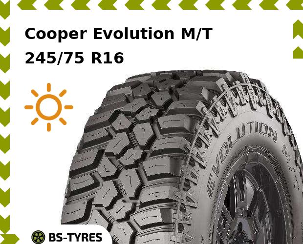 Cooper Evolution M/T 245/75 R16C 120/116Q
