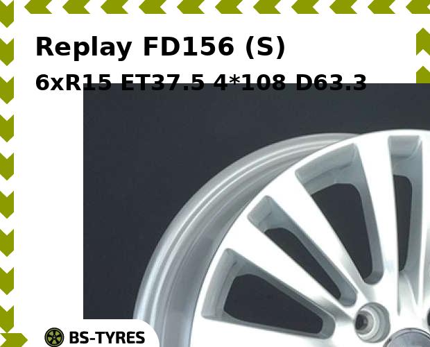 

Колесный диск Replay, FD156 (S) 6xR15 ET37.5 4*108 D63.3