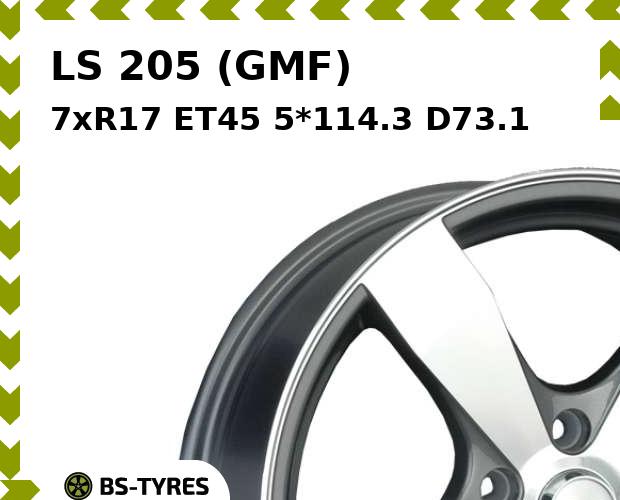 

Колесный диск LS, 205 (GMF) 7xR17 ET45 5*114.3 D73.1