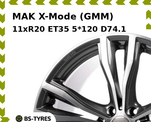 

Колесный диск MAK, X-Mode (GMM) 11xR20 ET35 5*120 D74.1