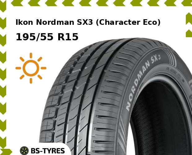Ikon Nordman SX3 (Character Eco) 195/55 R15 89H
