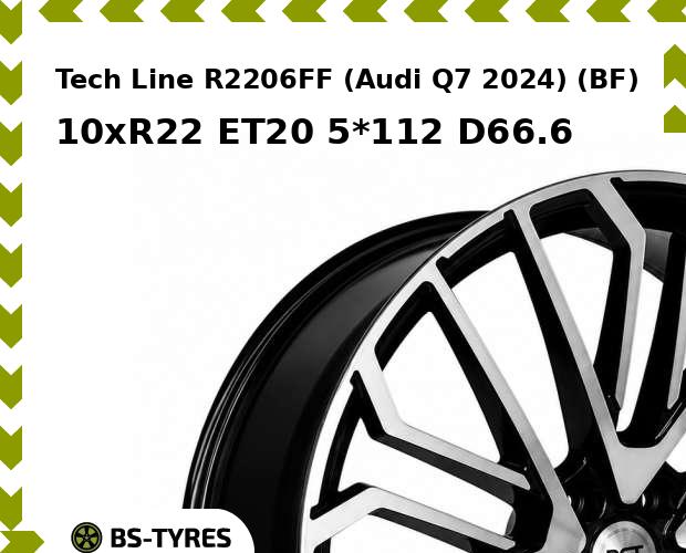 Tech Line R2206FF (Audi Q7 2024) (BF) 10xR22 ET20 5*112 D66.6