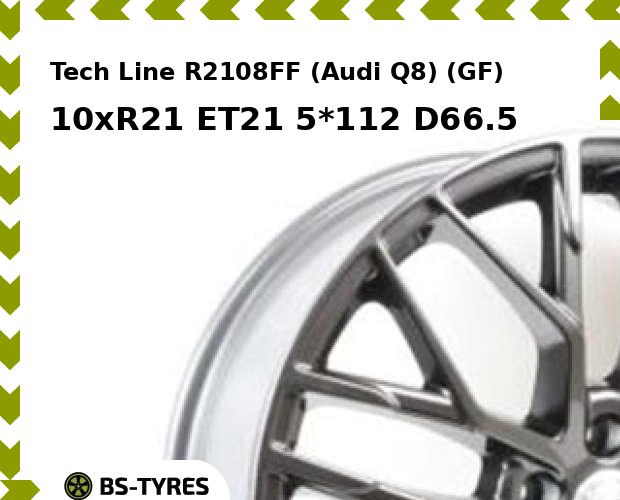Tech Line R2108FF (Audi Q8) (GF) 10xR21 ET21 5*112 D66.5