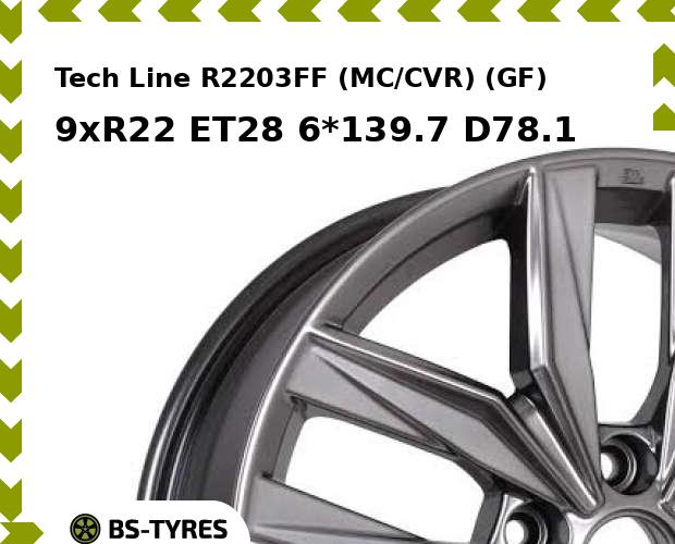 Tech Line R2203FF (MC/CVR) (GF) 9xR22 ET28 6*139.7 D78.1