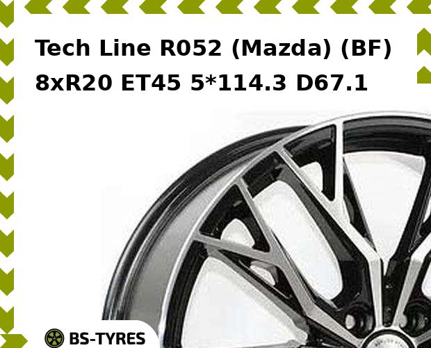 Tech Line R052 (Mazda) (BF) 8xR20 ET45 5*114.3 D67.1