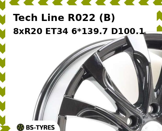 Tech Line R022 (B) 8xR20 ET34 6*139.7 D100.1
