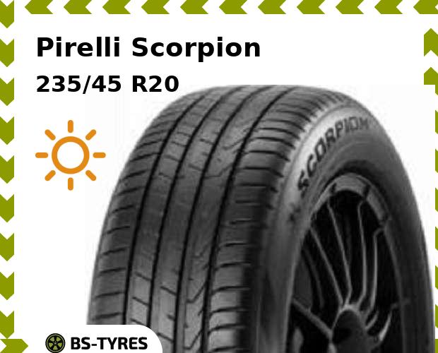 

Летние шины Pirelli, Scorpion 235/45 R20 100W