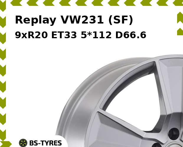 

Колесный диск Replay, VW231 (SF) 9xR20 ET33 5*112 D66.6