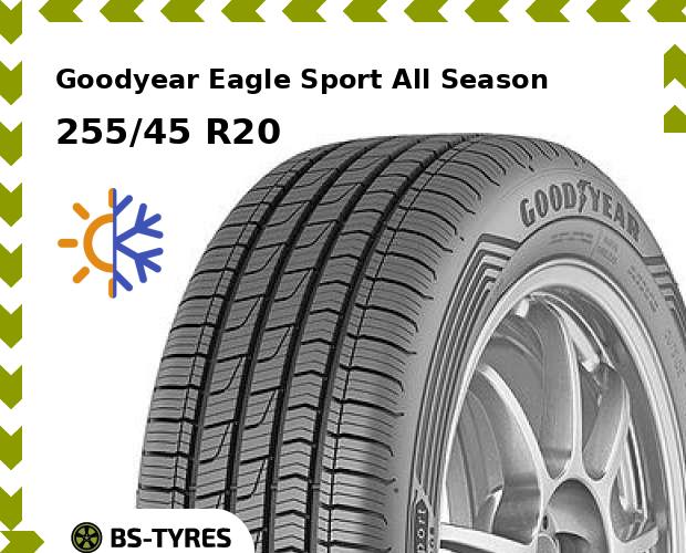 

Всесезонные шины Goodyear, Eagle Sport All Season RunFlat 255/45 R20 105V