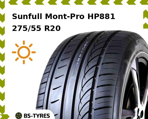 

Летние шины Sunfull, Mont-Pro HP881 275/55 R20 117V