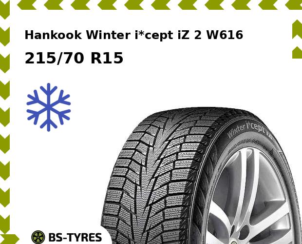 

Зимние шины Hankook, Winter i*Cept iZ 2 W616 215/70 R15 98T