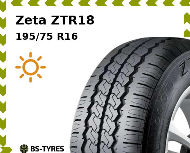 

Летние шины Zeta, ZTR18 195/75 R16C 107/105R