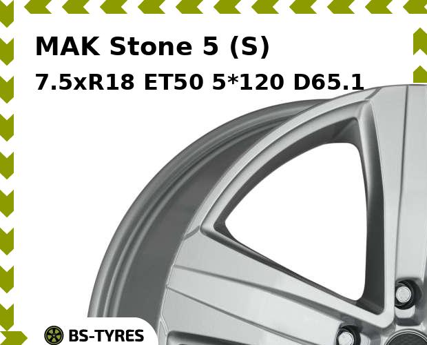 

Колесный диск MAK, Stone 5 (S) 7.5xR18 ET50 5*120 D65.1