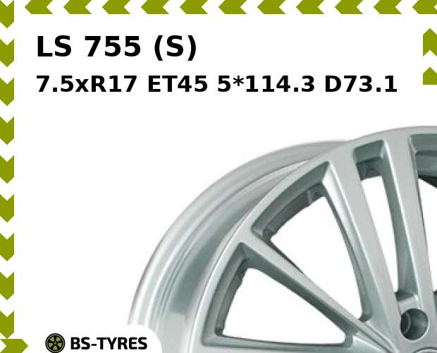 

Колесный диск LS, 755 (S) 7.5xR17 ET45 5*114.3 D73.1