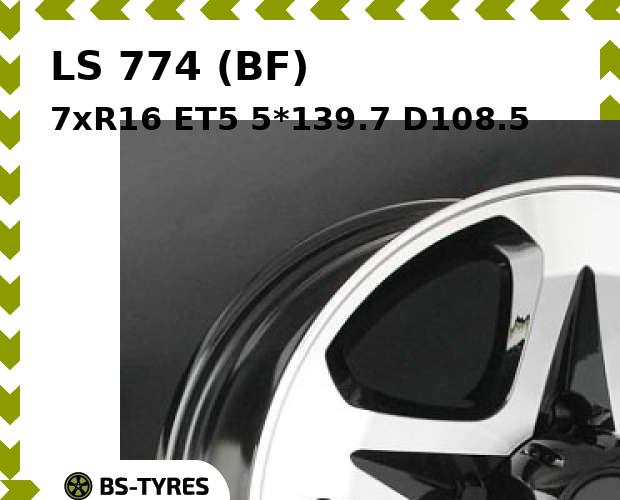 

Колесный диск LS, 774 (BF) 7xR16 ET5 5*139.7 D108.5