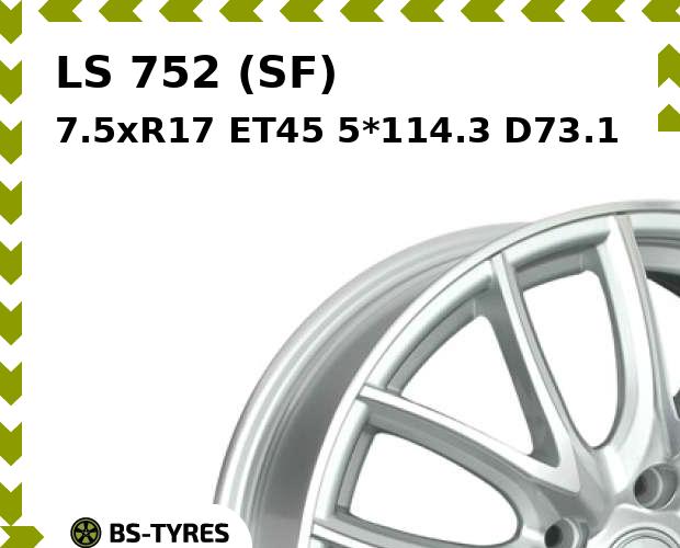 

Колесный диск LS, 752 (SF) 7.5xR17 ET45 5*114.3 D73.1