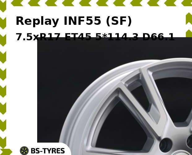 

Колесный диск Replay, INF55 (SF) 7.5xR17 ET45 5*114.3 D66.1