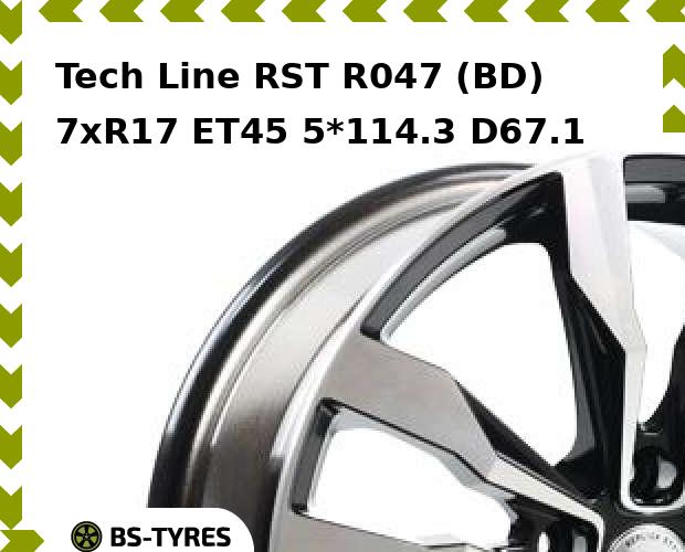 

Колесный диск Tech Line, Tech-line RST R047 (BD) 7xR17 ET45 5*114.3 D67.1
