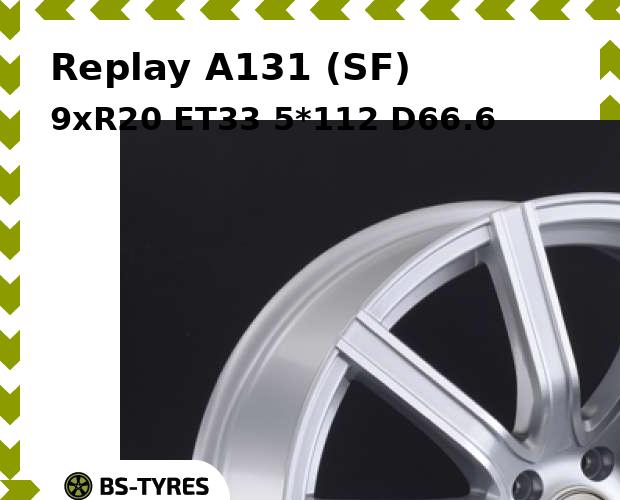 

Колесный диск Replay, A131 (SF) 9xR20 ET33 5*112 D66.6