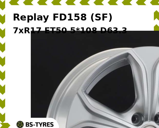 

Колесный диск Replay, FD158 (SF) 7xR17 ET50 5*108 D63.3