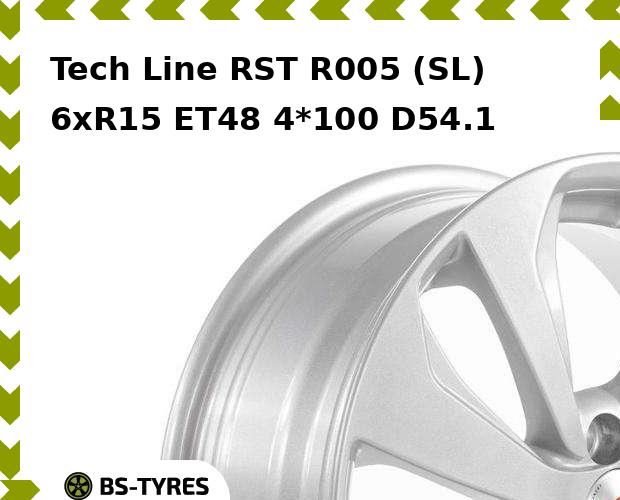 

Колесный диск Tech Line, Tech-line RST R005 (SL) 6xR15 ET48 4*100 D54.1